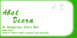 abel diera business card